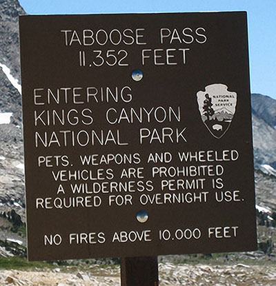 taboose pass